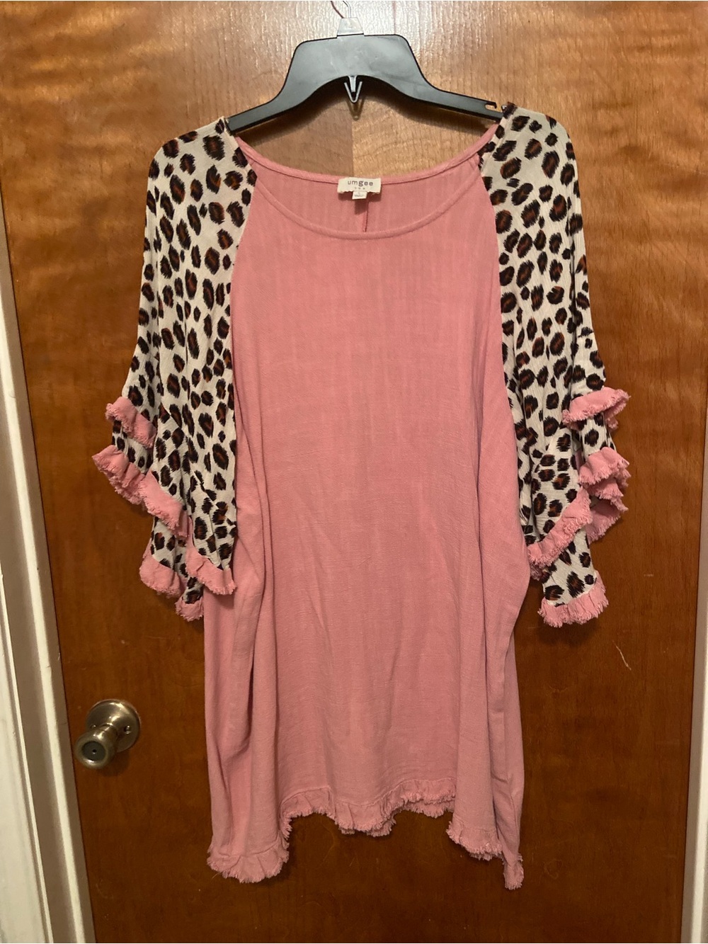 Umgee Linen Blend Tunic Top